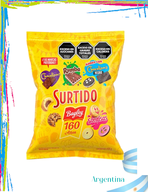 Galletas Argentinas Surtido Bagley 398gr