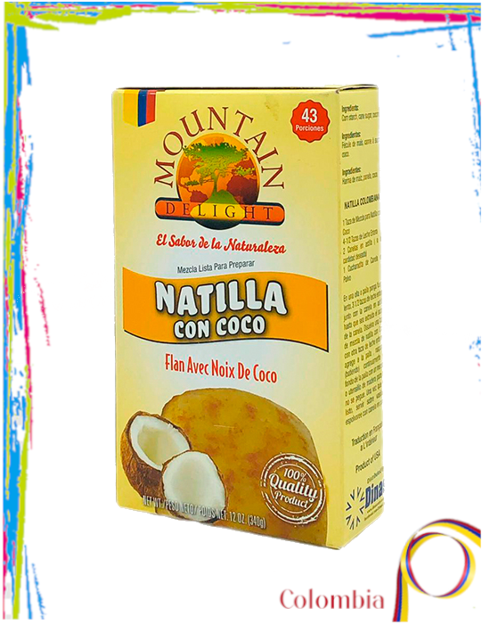 Mezcla Para Preparar Natilla De Coco Colombiana 340gr