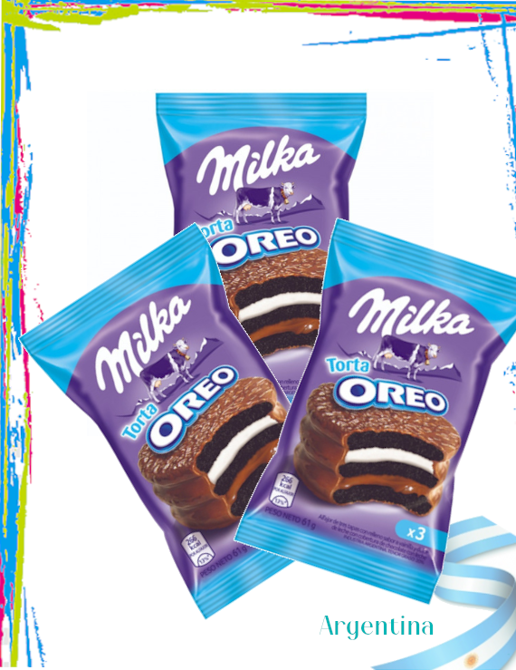 Alfajores Argentinos Milka Oreo- Pack 3und