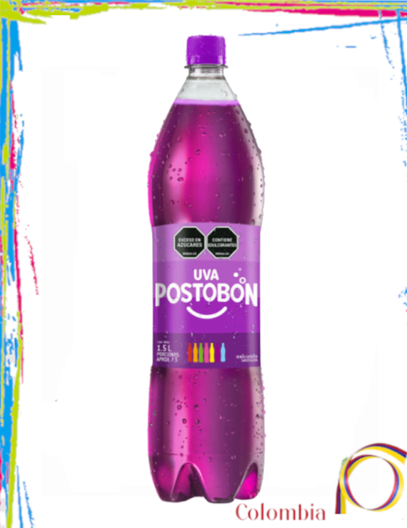 Refresco Colombiano Postobon Uva 1.5L