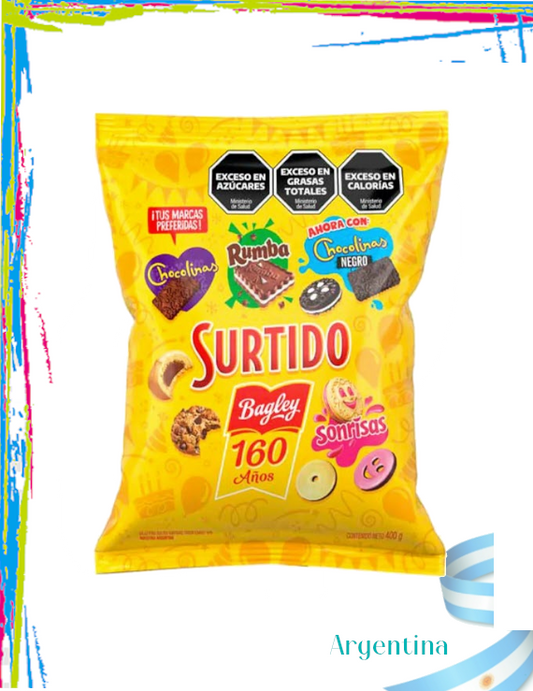 Galletas Argentinas Surtido Bagley 398gr