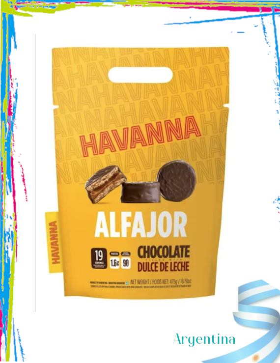 Alfajores Havanna Mini Paquete de 19 alfajores de 25gr c/u