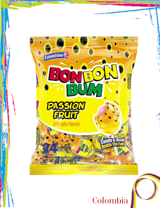 Paleta Colombiana BonBonBum Maracuyá- 24und
