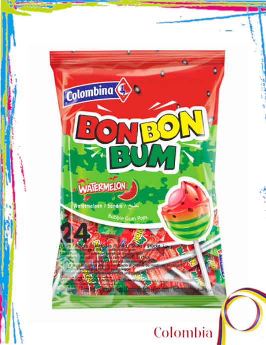 Paleta Colombiana BonBonBum Sandía- 24und