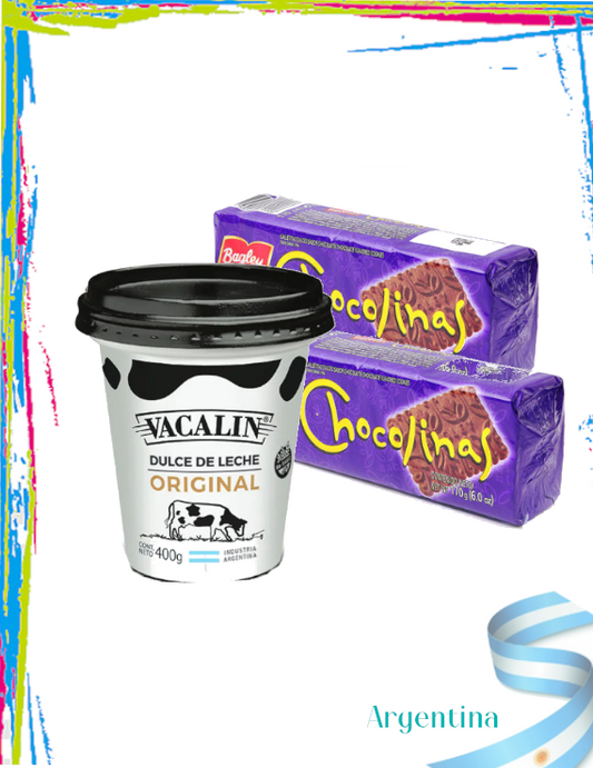 Combo Argentino Chocolinas + Dulce de Leche