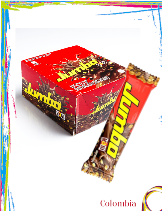 Chocolatina Colombiana Jumbo Maní Caja 12 und
