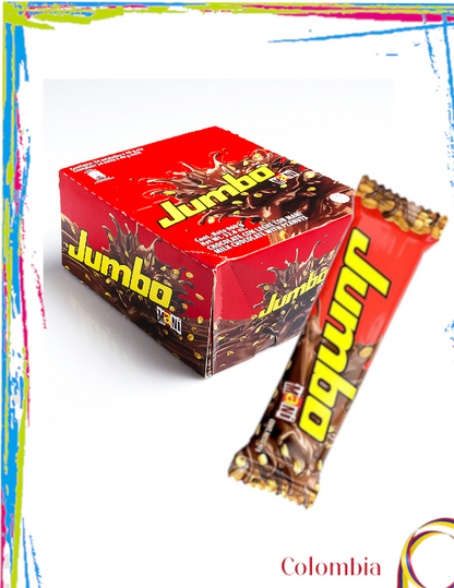 Chocolatina Colombiana Jumbo Maní Caja 12 und