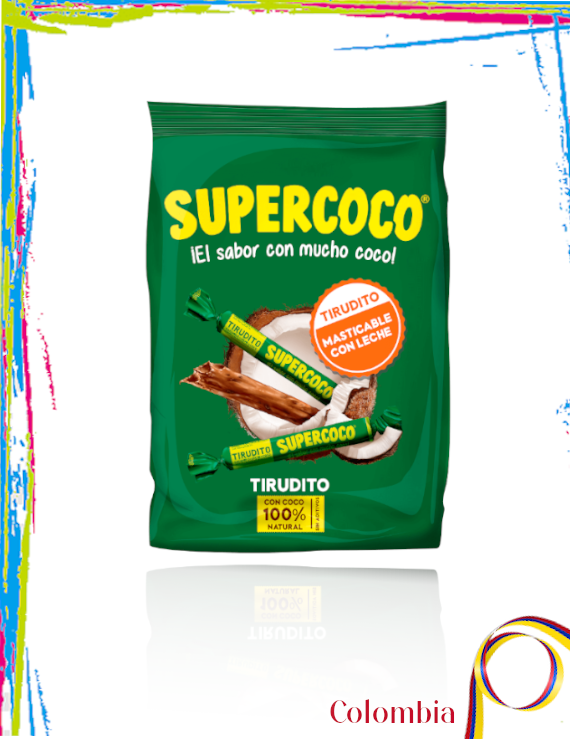 Supercoco Tirudito Caramelo Masticable de Coco Natural - 50 und