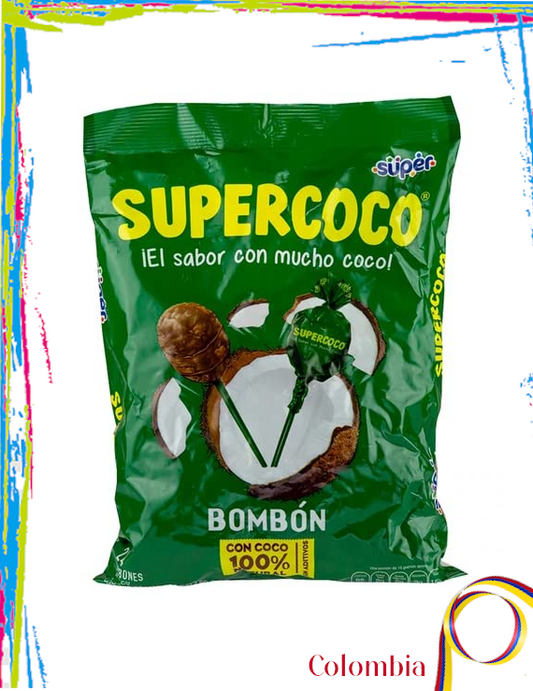 Paleta Supercoco Colombiana 100% con Coco Natural - 24und